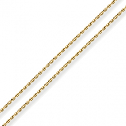Złoty łańcuszek 52cm gęsty splot Ankier szlifowany 1,3mm pr.585